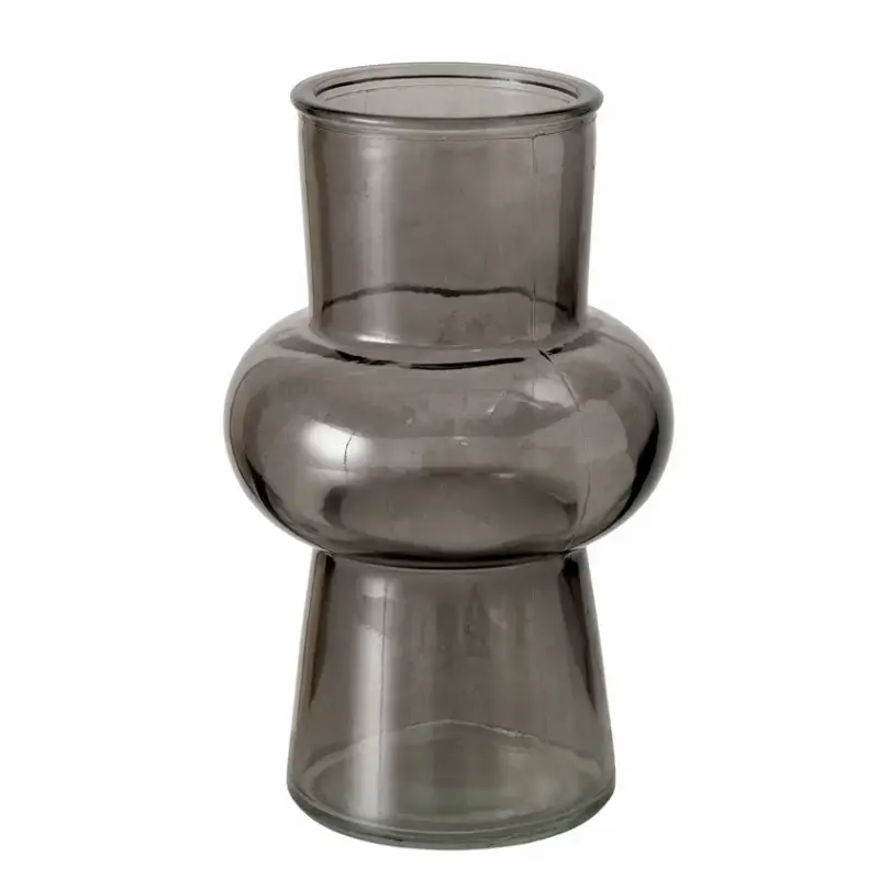 Sale Vase Lopa Glas 18 x 11 x 11 cm Grau