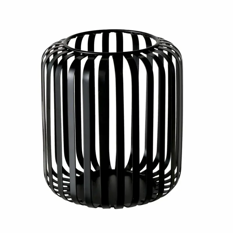 Windlicht Viki Eisen 13 x 13 x 15 cm Schwarz Kracherpreis