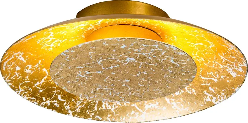 Neue Kollektion GLOBO LED Deckenlampe Dalia Metall/Glas Ø 22 cm Goldfarbig