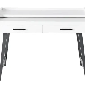 Geprüft Schreibtisch Inno4Home 120x50 cm grau/weiß
