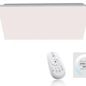 LED-Deckenleuchte Canvas 60x60x7,2 cm weiß Echt