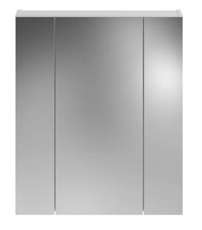 Spiegelschrank Linus inkl. Beleuchtung Weiß Hochglanz 60x70x18 cm Jetzt Bestellen