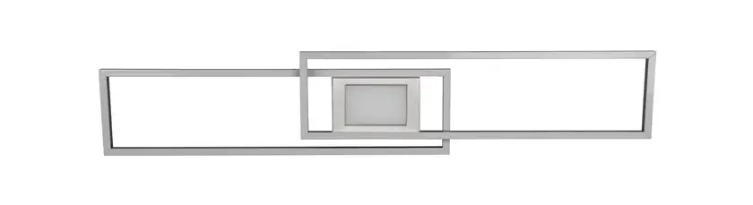 Trio LED Deckenlampe Ganado,nickelfarbig,110x21cm,7cm,Fernbedienung,dimmbar,Farbwechsler,CCT,Memory-Funktion,Nachtlicht-Funktion Direktkauf