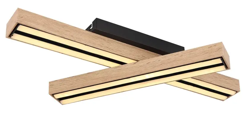 DORO Deckenlampe schwarz 416080WD7, B/H/T: 51,5 x 11 x 36,5 cm, Metall, Kunststoff Jetzt Bestellen