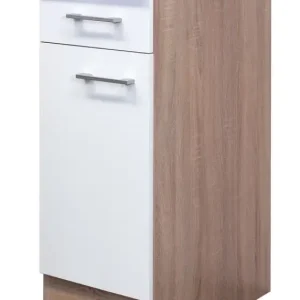 Online Kaufen Unterschrank Samoa Weiß/Sonoma Eiche NB ca.30x85x60cm