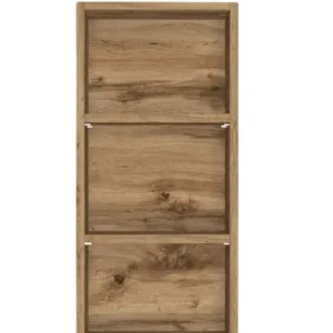 Zertifiziert Hängeregal Livorno 30x64x18 cm Wotaneiche NB