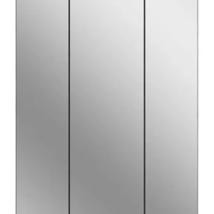 Spiegelschrank Blake Rauchsilber / Spiegelfront 60x77x21 cm Garantierte Lieferung