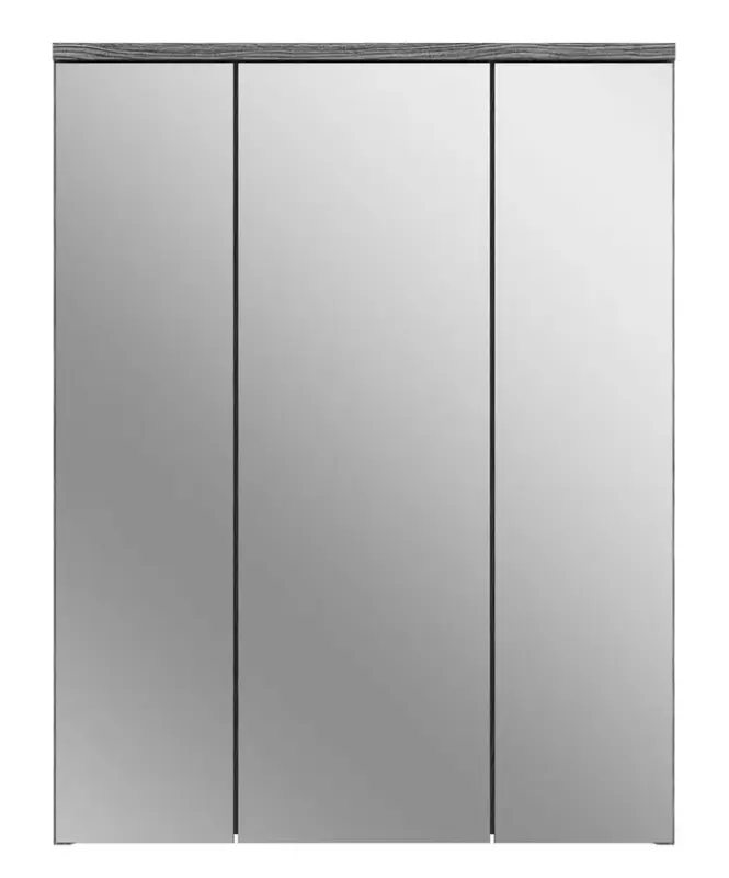 Spiegelschrank Blake Rauchsilber / Spiegelfront 60x77x21 cm Garantierte Lieferung