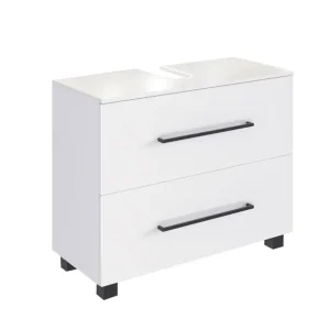 Waschbeckenunterschrank Luzern 70x53x35 cm Weiß NB Geprüft