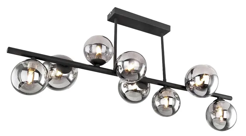 GLOBO LED Retrofit Deckenlampe Riha 86x30cm 35,8cm schwarz /grau Direkt Vom Hersteller