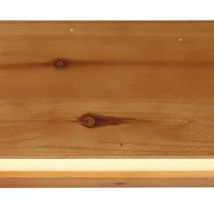 ALINA Wandlampe schwarz 15553W, H/T: 11 x 37 cm, Kunststoff, Metall, Holz Schneller Versand