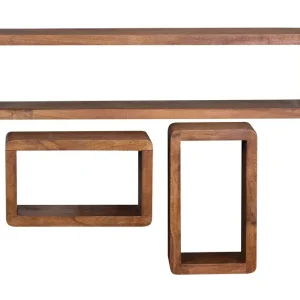 Bestseller Wandregal Casma 3er Set Massivholz