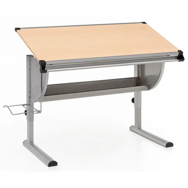 Schreibtisch braun/ grau 118 x 62 cm Preiswert