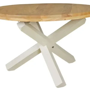 Esstisch Galway Massivholz braun/weiß Bestpreis