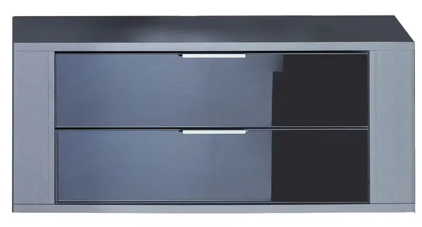 Jetzt Kaufen Schubkasteneinsatz Linegrey/Glas schwarz für Fachbreite 100 cm
