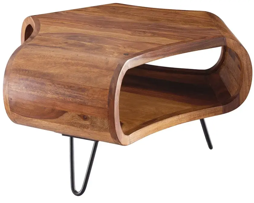 Couchtisch Dundee Massivholz/Metall Begrenztes Angebot