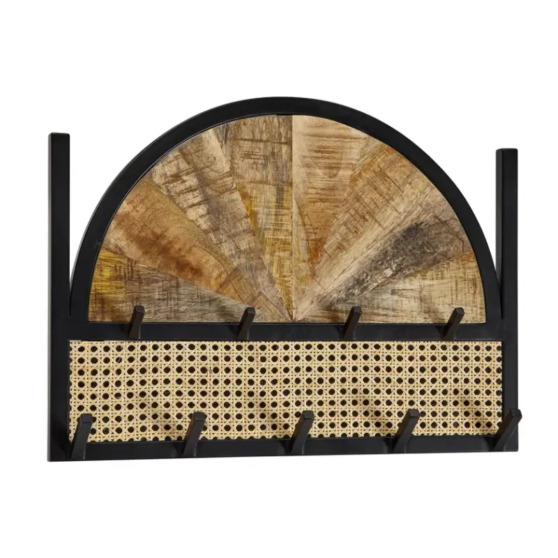 Garderobenpaneel 53 x 40 cm Mango massiv/Wiener Geflecht Top-Seller