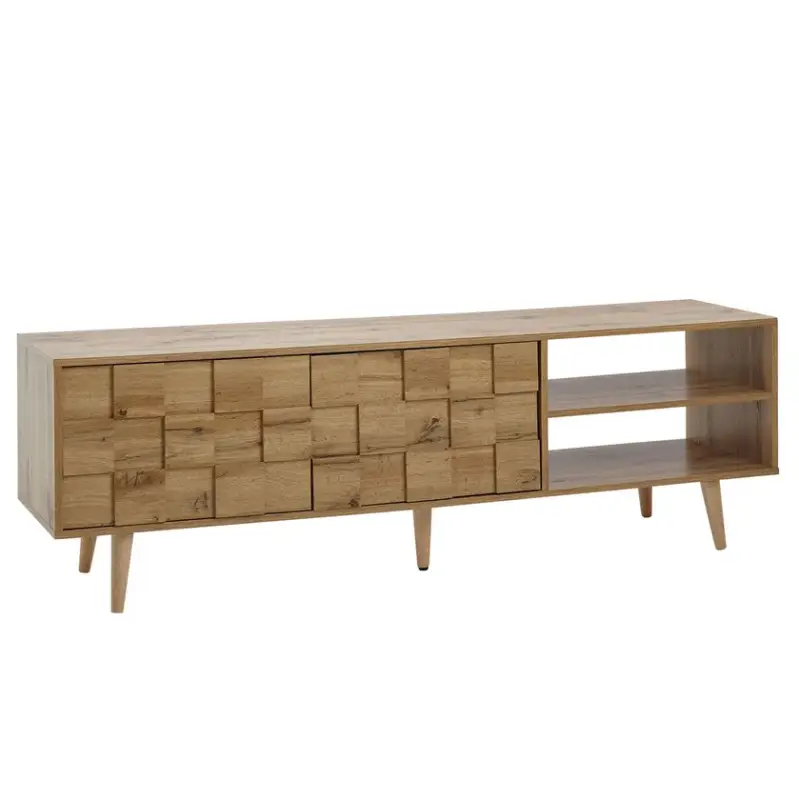 Schnäppchen Lowboard 160 x 51 cm Eiche-Dekor