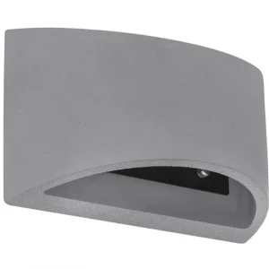 Sonderangebot GLOBO Retrofit Wandleuchte Timo 20x8,8 cm 12 cm grau