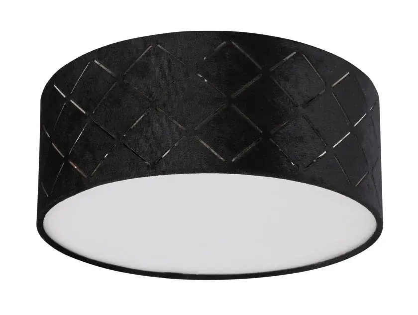 Versand Am Gleichen Tag GLOBO Retrofit Deckenlampe Sunna 26x10 cm Samt schwarz