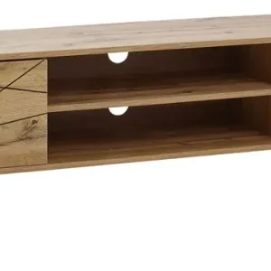 Sofort Bestellen Lowboard 160 x 45 x 40 cm Eiche-Dekor/schwarz