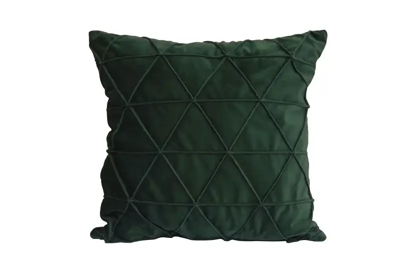 Dekokissen Gloss 45x45 cm dunkelgrün Zertifiziert