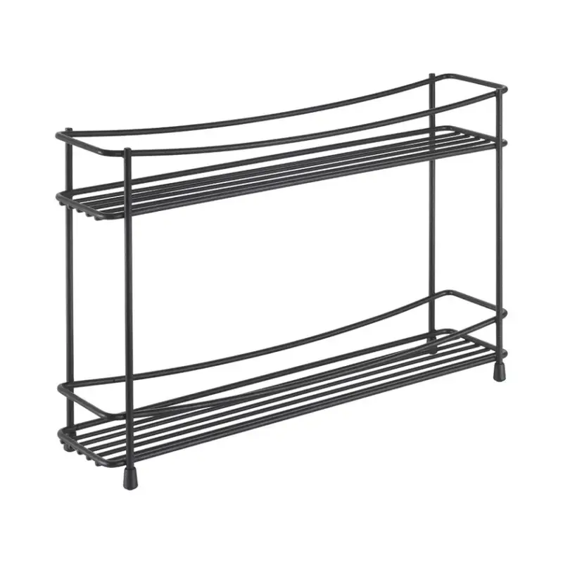 metaltex Gewürzregal Kumino-2 Lava schwarz 33x21x8 cm Top-Preis
