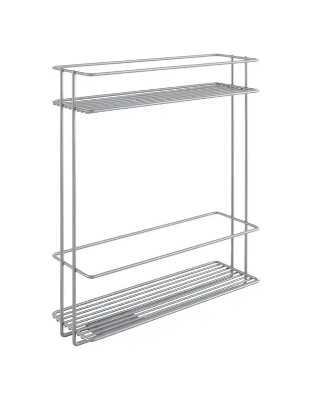metaltex Allzweckregal In & Out XL silbermetallic 34x38x11 cm Preisknaller
