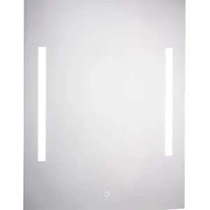 Badspiegel Spiegelglas 70 x 50 x 2,5 cm silberfarbig Zertifiziert
