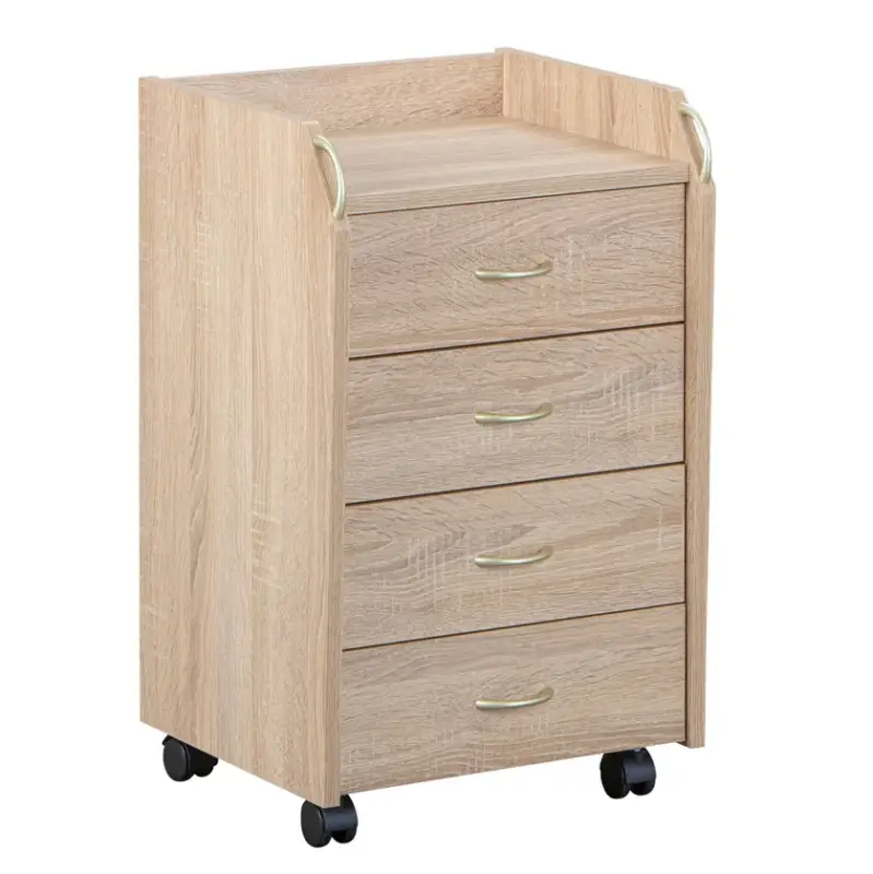 Rollcontainer Robin 36x65x40 cm Sonoma-Eiche Dekor Neue Kollektion