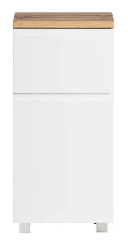 Unterschrank Gent weiß/braun B/H/T 40x79x35 cm Bestseller