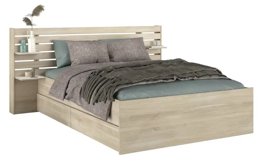 Parisot Stauraumbett Escale 2 braun 140 x 200 cm Kracherpreis