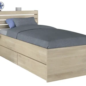 Top-Preis Parisot Stauraumbett Escale 1 braun 90 x 200 cm
