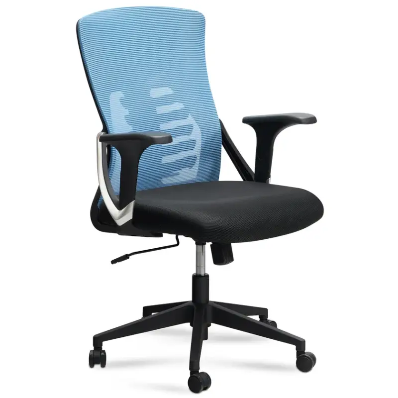 Bürostuhl 65x104x65 cm blau Echt