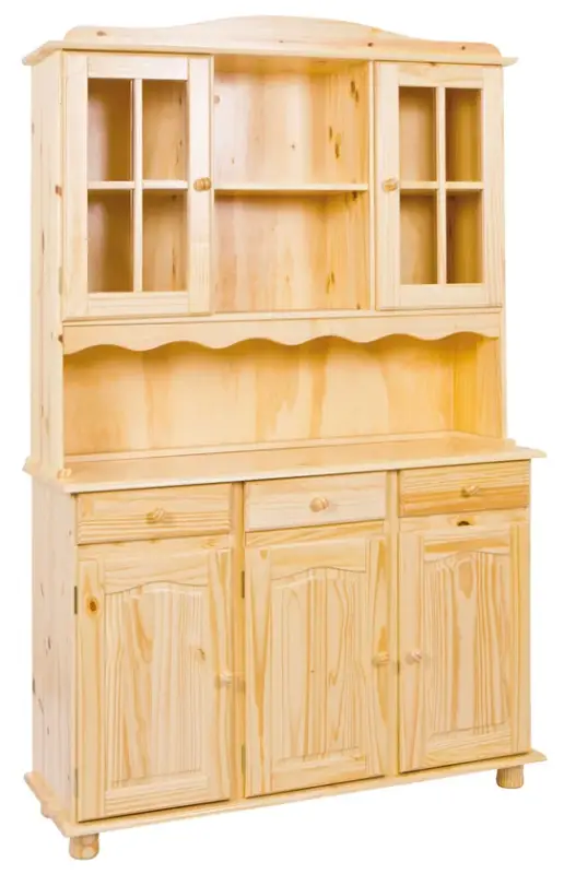 Buffet Luis Massivholz Kiefer Natur 130x198x43 cm Neuheit